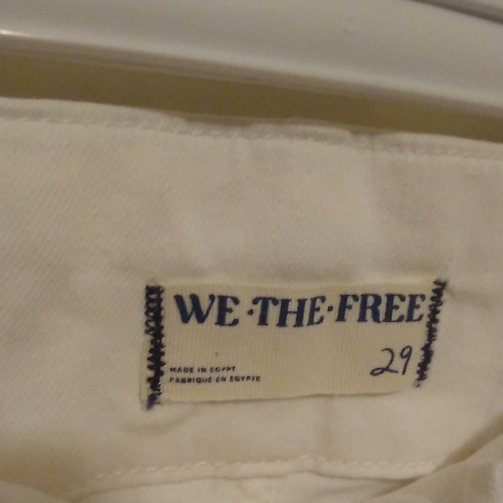 We The Free Jayde High-Waisted Flared White Denim Jeans Women's Size 29 Short - Picture 5 of 9